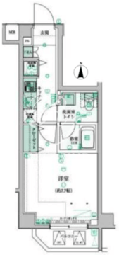 リヴシティ西早稲田 108 間取り図