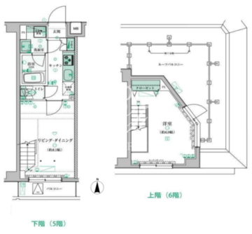 リヴシティ西早稲田 505 間取り図
