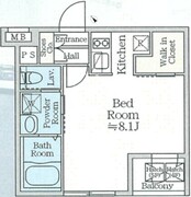 アイルプレミアム月島ドゥーエ 202 間取り図