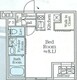 アイルプレミアム月島ドゥーエ 302 間取り図