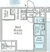 アイルプレミアム月島ドゥーエ 101 間取り図