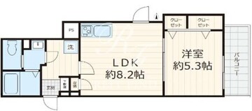 フォセット幡ヶ谷 101 間取り図