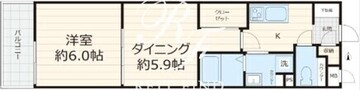 フォセット幡ヶ谷 307 間取り図