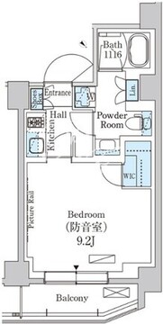 パークアクシス板橋ミューズ 104 間取り図