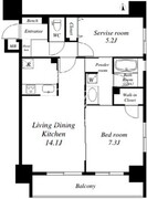 アリュージュ両国 202 間取り図