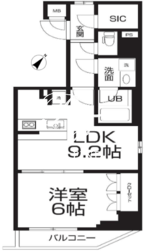 ラクラス押上 505 間取り図