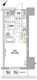 パークハビオ渋谷 809 間取り図