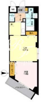 アビティ用賀 204 間取り図