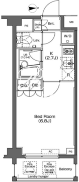 プラウドフラット学芸大学 205 間取り図