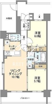 グラーナ上野 601 間取り図