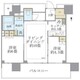 シティタワーズ板橋大山 S-609 間取り図