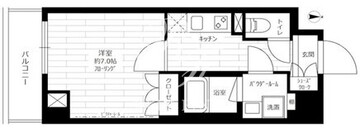 グランドコンシェルジュ菊川 202 間取り図