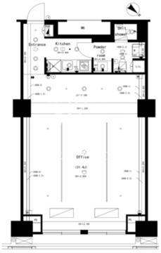 The SOHO 1212 間取り図