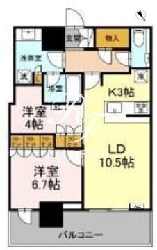 ザ・タワー十条 1417 間取り図