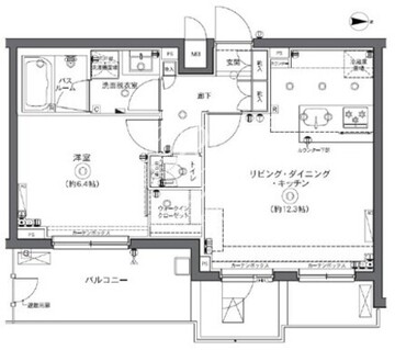 ズーム中野坂上 510 間取り図