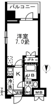 レジディア錦糸町 518 間取り図