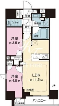 ザ・ライオンズミレス蔵前 601 間取り図