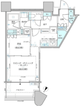 パークタワー勝どき S-1109 間取り図