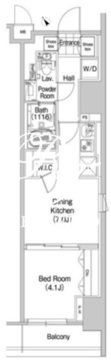 コンフォリア蒲田 514 間取り図