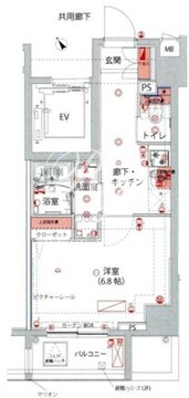 ハーモニーレジデンス池袋ウエストゲート 602 間取り図