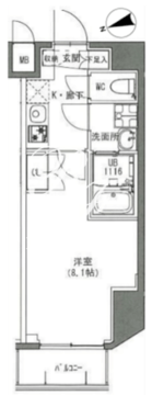 エスレジデンス雑司が谷 304 間取り図