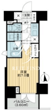 ピアース南麻布 301 間取り図