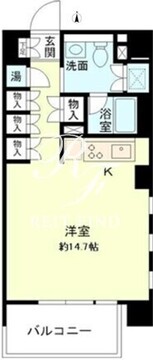 ベルメゾン芝 803 間取り図