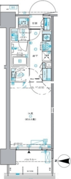 セントラルプレイス新宿御苑前 804 間取り図