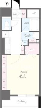 アールコート早稲田 208 間取り図