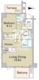 ラフォンテ麻布十番 201 間取り図