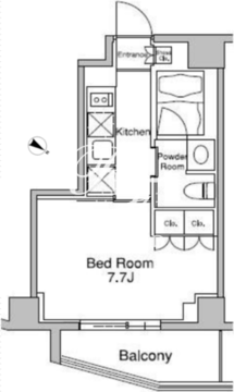 プラウドフラット南青山 407 間取り図