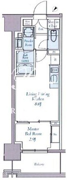 クレストコート東中野 603 間取り図