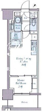 クレストコート東中野 703 間取り図