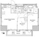 プラウドフラット浅草雷門 1201 間取り図