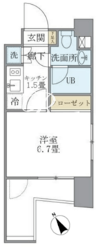 KDXレジデンス門前仲町 507 間取り図