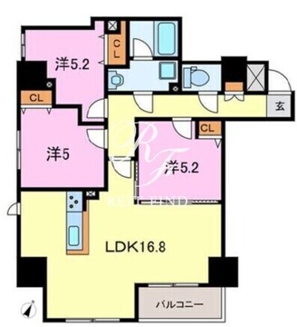 ハウオリ駒込 6A 間取り図