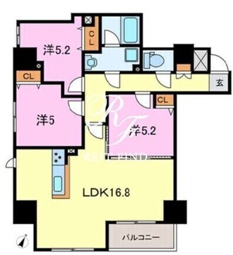 ハウオリ駒込 7A 間取り図