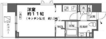カスタリア大森 901 間取り図