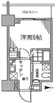 カスタリア門前仲町2 310 間取り図