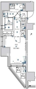 フェルクルール上野駅前 801 間取り図