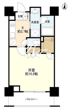 スタイリオ蒲田 507 間取り図