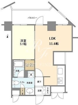 コスモリード原宿 201 間取り図
