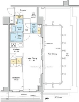 レジデンス高円寺 512 間取り図