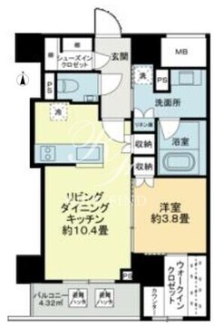 Brun Pilier日本橋 503 間取り図