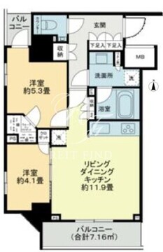 Brun Pilier日本橋 505 間取り図