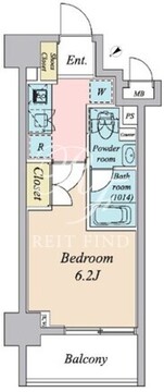 プライマル大森 608 間取り図