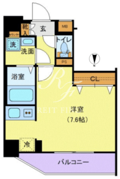 メイクスデザイン新宿落合 405 間取り図