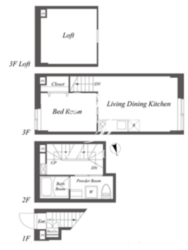 ペア新大久保 125 間取り図
