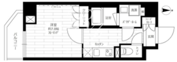 グランドコンシェルジュ菊川 301 間取り図
