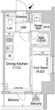 コンフォリア東池袋イースト 707 間取り図